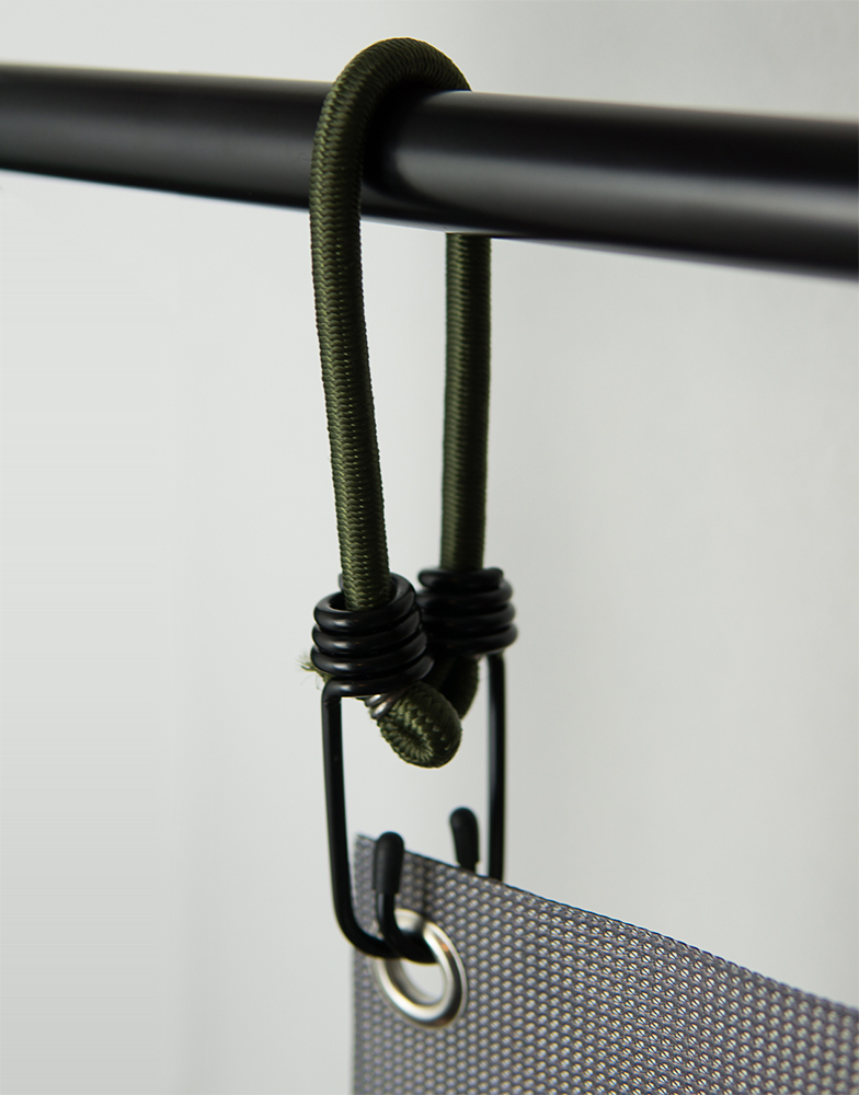 Spanngummi "Hook" mit 2 Haken - 10er Pack